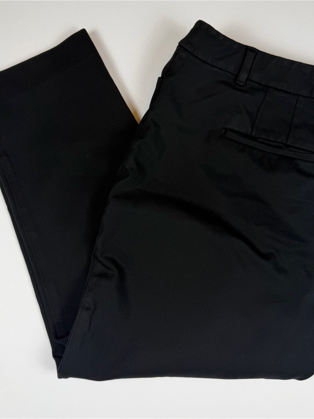 White House Black Market The Slim Ankle Pants Size 14 Black Stretch - Picture 2 of 9